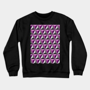 geometric Triangles Pattern Crewneck Sweatshirt